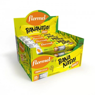 FLORMEL TABLETE BANANADA C/ WHEY 20X22G