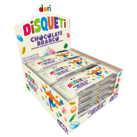 DORI DISQUETI CHOC.BRANCO 18X40G