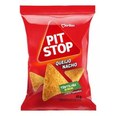 SNACK PIT STOP TORTILHA QJO NACHO 45G