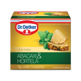 CHA OETKER ABACAXI C/HORTELA 10G C/10 UN