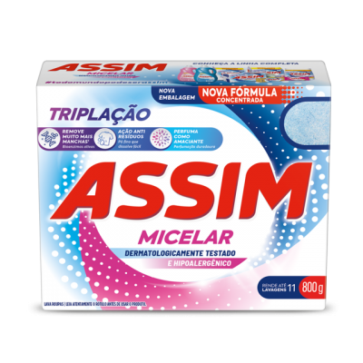 LAVA ROUPAS PO ASSIM MICELAR 800G