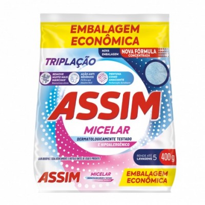 LAVA ROUPAS PO ASSIM MICELAR BAG 400G