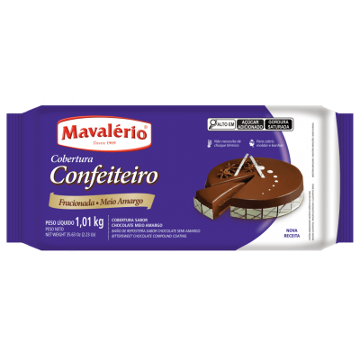 MAVALERIO COB GOTA MEIO AMARGO 1,01 KG