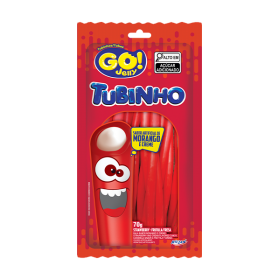 TUBINHOS GO JELLY MORANGO 70G