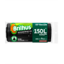 SACO LIXO BRILHUS PRETO ROLO 15X150L