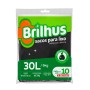 SACO LIXO BRILHUS PRETO ALMOFADA 10X30L