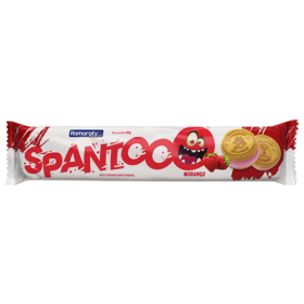 BISC WAFER SPANTOOO MORANGO 80GR