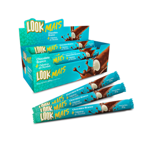 STICK LOOK MAIS CHOC BRANCO 20X20G