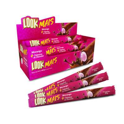 STICK LOOK MAIS MORANGO 20X20GR