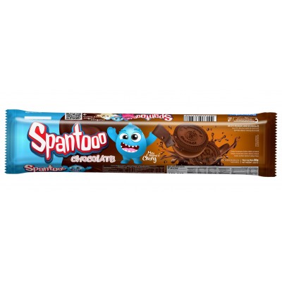 BISC RECHEADO SPANTOOO CHOCOLATE 80GR