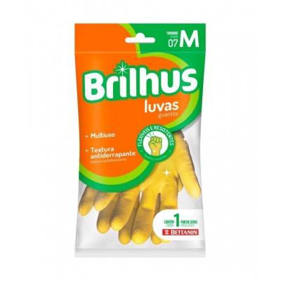 LUVA BRILHUS LATEX M