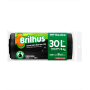 SACO LIXO BRILHUS PRETO ROLO 30X30L