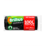SACO LIXO BRILHUS PRETO ROLO 15X100L