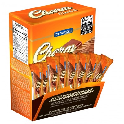 WAFER COBERTO CHARM CHOCOLATE 20X14GR