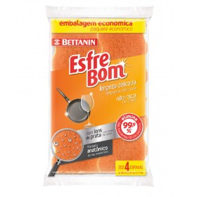 ESFREBOM NAO RISCA DELICADA LARANJA C/4