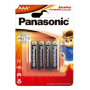 PILHA PANASONIC ALCALINA PALITO AAA C/4