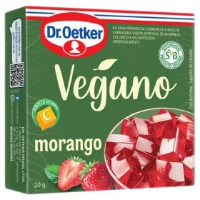 GELATINA OETKER VEGANA MORANGO 20G