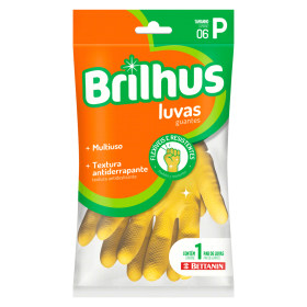 LUVA BRILHUS LATEX P