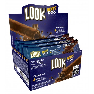 STICK LOOKMAIS DUO CHOCOLATE 16X20GR