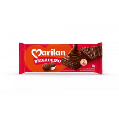 BISC MARILAN WAFER BRIGADEIRO 80G