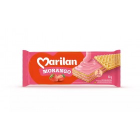 BISC MARILAN WAFER MORANGO 80G