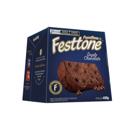 PANETONE FESTTONE DUPLO CHOCOLATE 400G