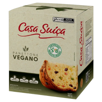 PANETONE CASA SUICA FRUTAS VEGANO 400G