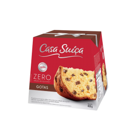 PANETONE CASA SUICA ZERO CHOCO 400G