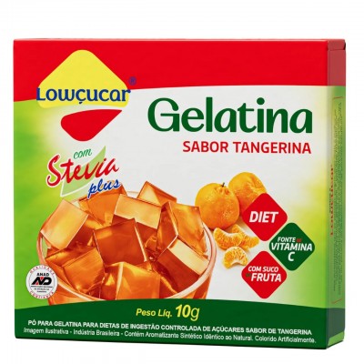 LOWCUCAR GELATINA STEVIA TANGERINA 10G