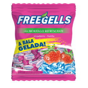 BALA FREEGELLS MORANGO 584G