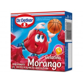 GELATINA OETKER MORANGO 20G