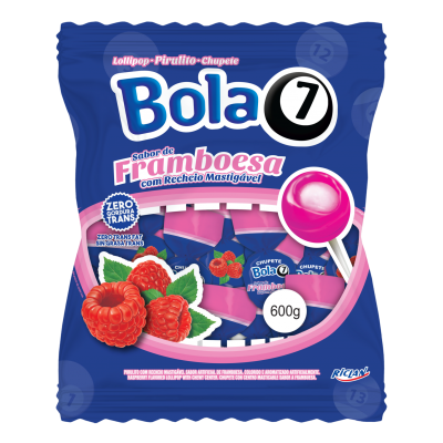 PIRULITO POP MANIA BOLA 7 FRAMB 50X12G