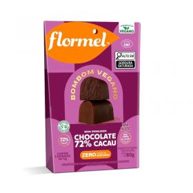 FLORMEL BOMBOM AMARGO 72% CACAU 60GR