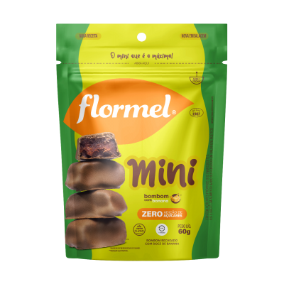 FLORMEL MINI BOMBOM C/BANANA 60G