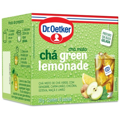 CHA GELADO OETKER GREEN LEMONADE 20G