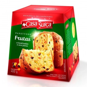 PANETONE CASA SUICA FRUTAS 400G