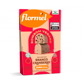 FLORMEL BOMBOM BCO C/CRANBERRY 60G