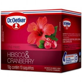 CHA OETKER HIBISCO E CRANBER 10G C/10 UN