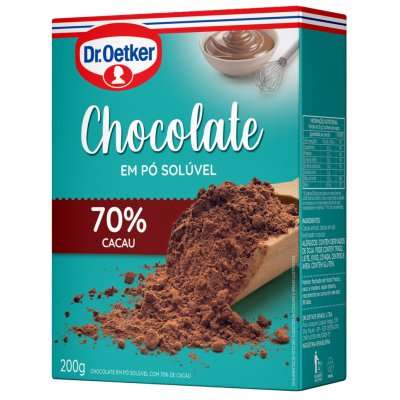 CHOCOLATE EM PO OETKER 70% 200G