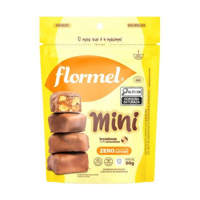 FLORMEL MINI BOMBOM C/AMENDOIM 60G