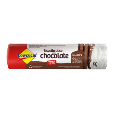 LOWCUCAR BISCOITO DOCE CHOCOLATE 95G