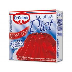 GELATINA DIET OETKER MORANGO 12G