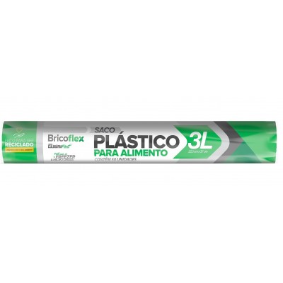 BRICOFLEX SACO P/ALIMENTOS 3LT C/50UN