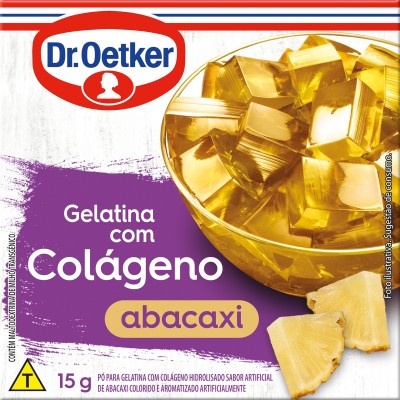 GELATINA OETKER C/COLAGENO ABACAXI 15G