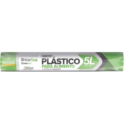 BRICOFLEX SACO P/ALIMENTOS 5LT C/50UN