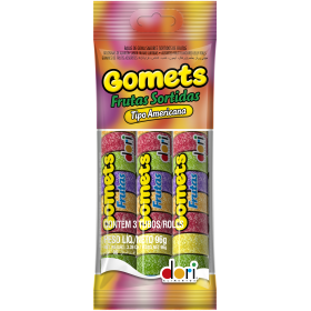 DORI GOMETS GOMA TUBO FRUTAS 3X32G