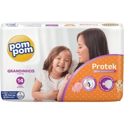 POMPOM PROTEK JUMBO GRANDINHOS C/14