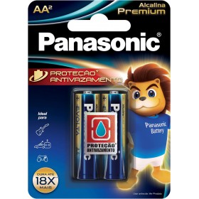 PILHA PANASONIC ALCALINA PREMIUM AA C/2