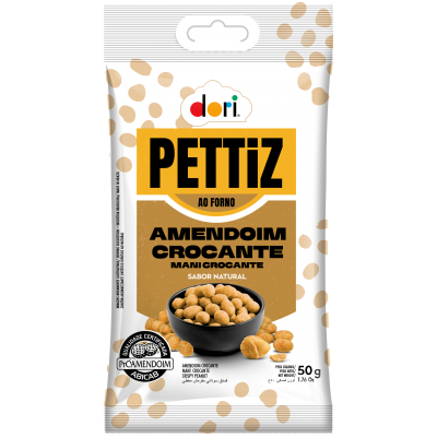 DORI AMENDOIM PETTIZ NATURAL 50G