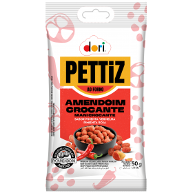 DORI AMENDOIM PETTIZ PIMENTA VERM 50G